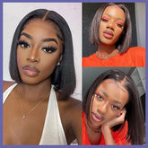 Bob Wigs Straight Hair 2x6 Short Bob Wigs Human Hair Lace Wigs